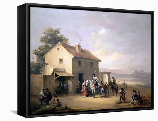 Una Venta, 1843-Jose Elbo-Framed Stretched Canvas