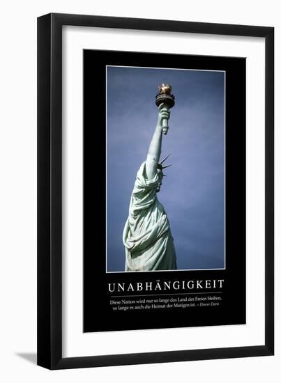 Unabhängigkeit: Motivationsposter Mit Inspirierendem Zitat-null-Framed Premium Photographic Print