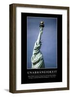 Unabhängigkeit: Motivationsposter Mit Inspirierendem Zitat-null-Framed Photographic Print