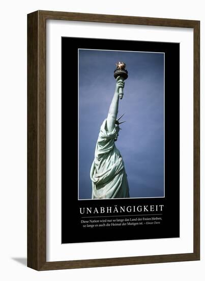 Unabhängigkeit: Motivationsposter Mit Inspirierendem Zitat-null-Framed Photographic Print