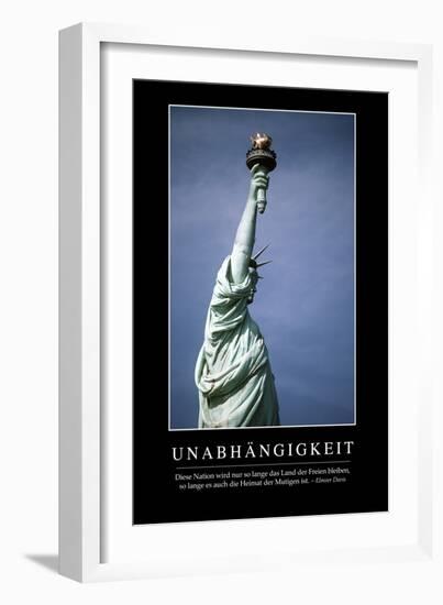 Unabhängigkeit: Motivationsposter Mit Inspirierendem Zitat-null-Framed Photographic Print