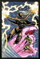 Uncanny X-Men: First Class No.6 Cover: Storm and Phoenix-Paul Pelletier-Lamina Framed Poster