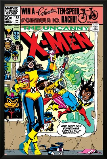 Uncanny X-Men No.153 Cover: Shadowcat and Colossus-Dave Cockrum-Lamina Framed Poster
