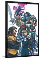 Uncanny X-Men No.437 Cover: Wolverine, Havok, Juggernaut, Nightcrawler, Angel, Northstar and X-Men-Salvador Larroca-Lamina Framed Poster