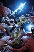 Uncanny X-Men No.8 Cover: Colossus and Magik Fighting-Greg Land-Lamina Framed Poster