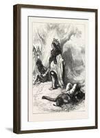 Uncas and Miantonomoh; Uncas Was a Sachem of the Mohegan Who Through His Alliance with the English-null-Framed Giclee Print