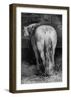 Uncertain, the Horse in the Stable-Theodore Gericault-Framed Giclee Print