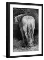 Uncertain, the Horse in the Stable-Theodore Gericault-Framed Giclee Print