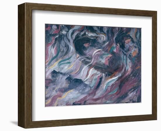 Uncertainties I, The Farewells 1911-Umberto Boccioni-Framed Giclee Print