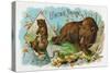 Uncle Brown Brand Cigar Box Label, Brown Bears-Lantern Press-Stretched Canvas