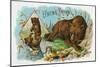 Uncle Brown Brand Cigar Box Label, Brown Bears-Lantern Press-Mounted Art Print