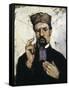 Uncle Dominique as a Lawyer-Paul Cézanne-Framed Stretched Canvas