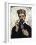 Uncle Dominique as a Lawyer-Paul Cézanne-Framed Art Print