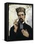 Uncle Dominique as a Lawyer-Paul Cézanne-Framed Stretched Canvas