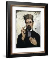 Uncle Dominique as a Lawyer-Paul Cézanne-Framed Art Print