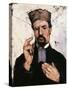 Uncle Dominique (The Lawyer)-Paul Cézanne-Stretched Canvas