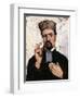 Uncle Dominique (The Lawyer)-Paul Cézanne-Framed Giclee Print