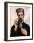 Uncle Dominique (The Lawyer)-Paul Cézanne-Framed Giclee Print