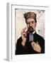 Uncle Dominique (The Lawyer)-Paul Cézanne-Framed Giclee Print