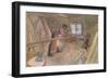 Uncle Johan in the Farm Workshop-Carl Larsson-Framed Giclee Print