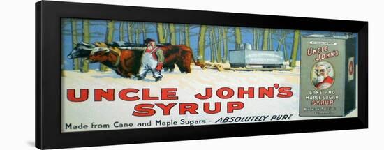 Uncle John's Maple Syrup Framed Ad-New England Maple Syrup Co.-Framed Art Print