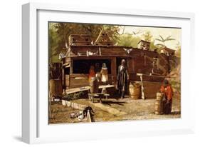 Uncle Ned at Home, 1875-Winslow Homer-Framed Giclee Print