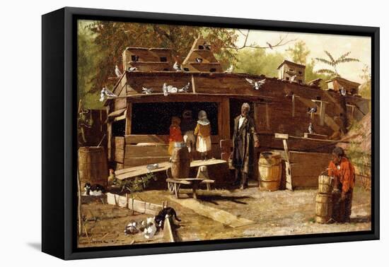 Uncle Ned at Home, 1875-Winslow Homer-Framed Stretched Canvas