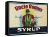 Uncle Remus Syrup Label - Cairo, GA-Lantern Press-Framed Stretched Canvas