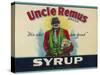 Uncle Remus Syrup Label - Cairo, GA-Lantern Press-Stretched Canvas