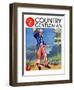 "Uncle Sam at the Crossroads," Country Gentleman Cover, October 1, 1936-Frank Lea-Framed Giclee Print