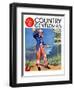 "Uncle Sam at the Crossroads," Country Gentleman Cover, October 1, 1936-Frank Lea-Framed Giclee Print