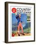 "Uncle Sam at the Crossroads," Country Gentleman Cover, October 1, 1936-Frank Lea-Framed Giclee Print