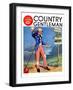 "Uncle Sam at the Crossroads," Country Gentleman Cover, October 1, 1936-Frank Lea-Framed Giclee Print