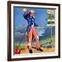 "Uncle Sam at the Crossroads,"October 1, 1936-Frank Lea-Framed Giclee Print