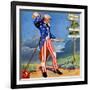 "Uncle Sam at the Crossroads,"October 1, 1936-Frank Lea-Framed Giclee Print