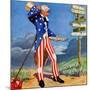 "Uncle Sam at the Crossroads,"October 1, 1936-Frank Lea-Mounted Giclee Print