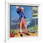 "Uncle Sam at the Crossroads,"October 1, 1936-Frank Lea-Framed Giclee Print