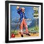 "Uncle Sam at the Crossroads,"October 1, 1936-Frank Lea-Framed Giclee Print