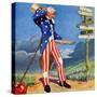 "Uncle Sam at the Crossroads,"October 1, 1936-Frank Lea-Stretched Canvas