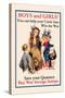 Uncle Sam, Boys and Girls, c.1918-James Montgomery Flagg-Stretched Canvas
