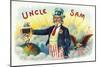 Uncle Sam Brand Cigar Inner Box Label-Lantern Press-Mounted Art Print