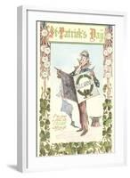 Uncle Sam Celebrating St. Patrick's Day-null-Framed Art Print