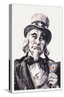 Uncle Sam for the Red Cross-James Montgomery Flagg-Stretched Canvas