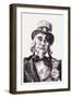 Uncle Sam for the Red Cross-James Montgomery Flagg-Framed Art Print