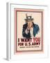 Uncle Sam, I Want You for the U.S. Army, 1917-James Montgomery Flagg-Framed Art Print