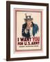 Uncle Sam, I Want You for the U.S. Army, 1917-James Montgomery Flagg-Framed Art Print