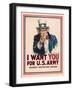Uncle Sam, I Want You for the U.S. Army, 1917-James Montgomery Flagg-Framed Art Print