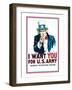 Uncle Sam: I Want You For U.S. Army - Modern-null-Framed Art Print