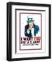 Uncle Sam: I Want You For U.S. Army - Modern-null-Framed Art Print