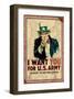 Uncle Sam: I Want You For U.S. Army - Vintage-null-Framed Art Print